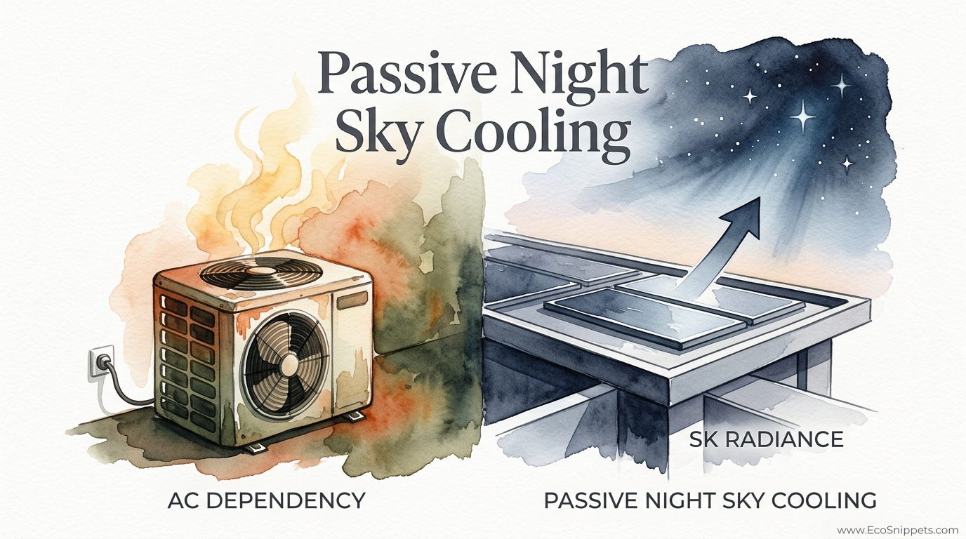 Passive Night Sky Cooling