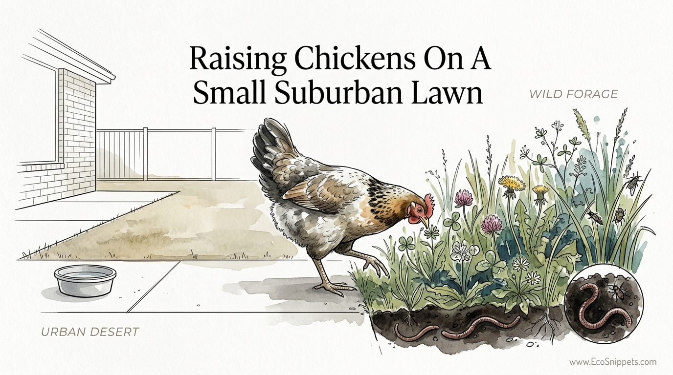 Raising Chickens On A Small Suburban Lawn
