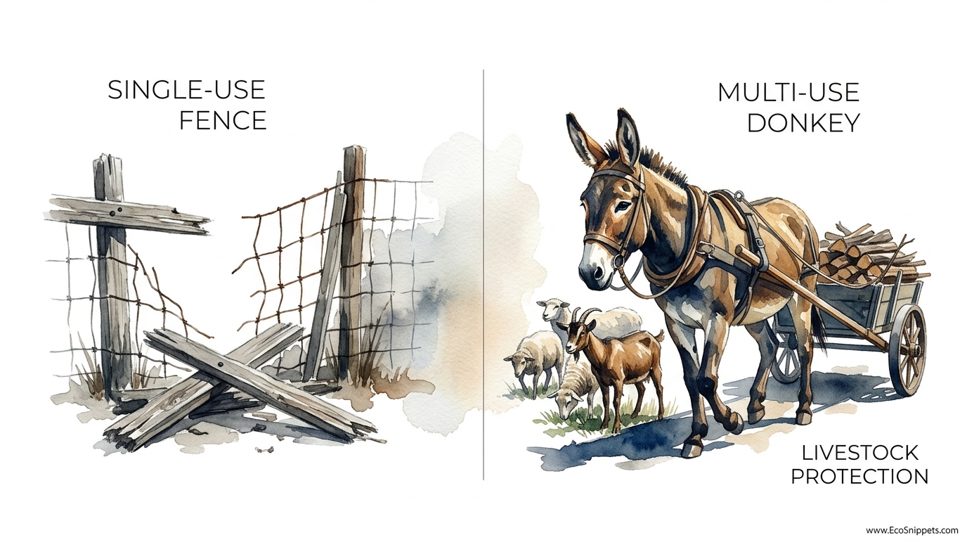 Using Donkeys For Livestock Protection And Draft Work