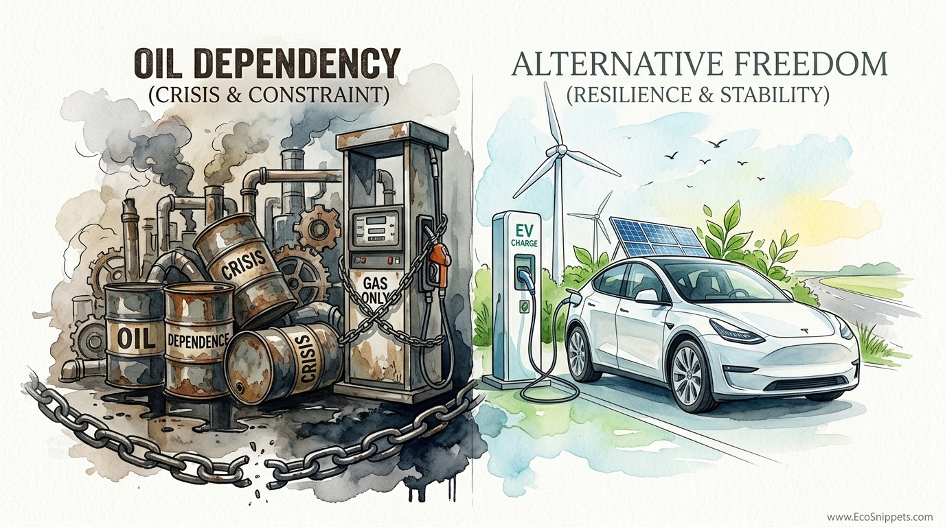 Why Electric Vehicles Beat Oil Dependence During Crisis