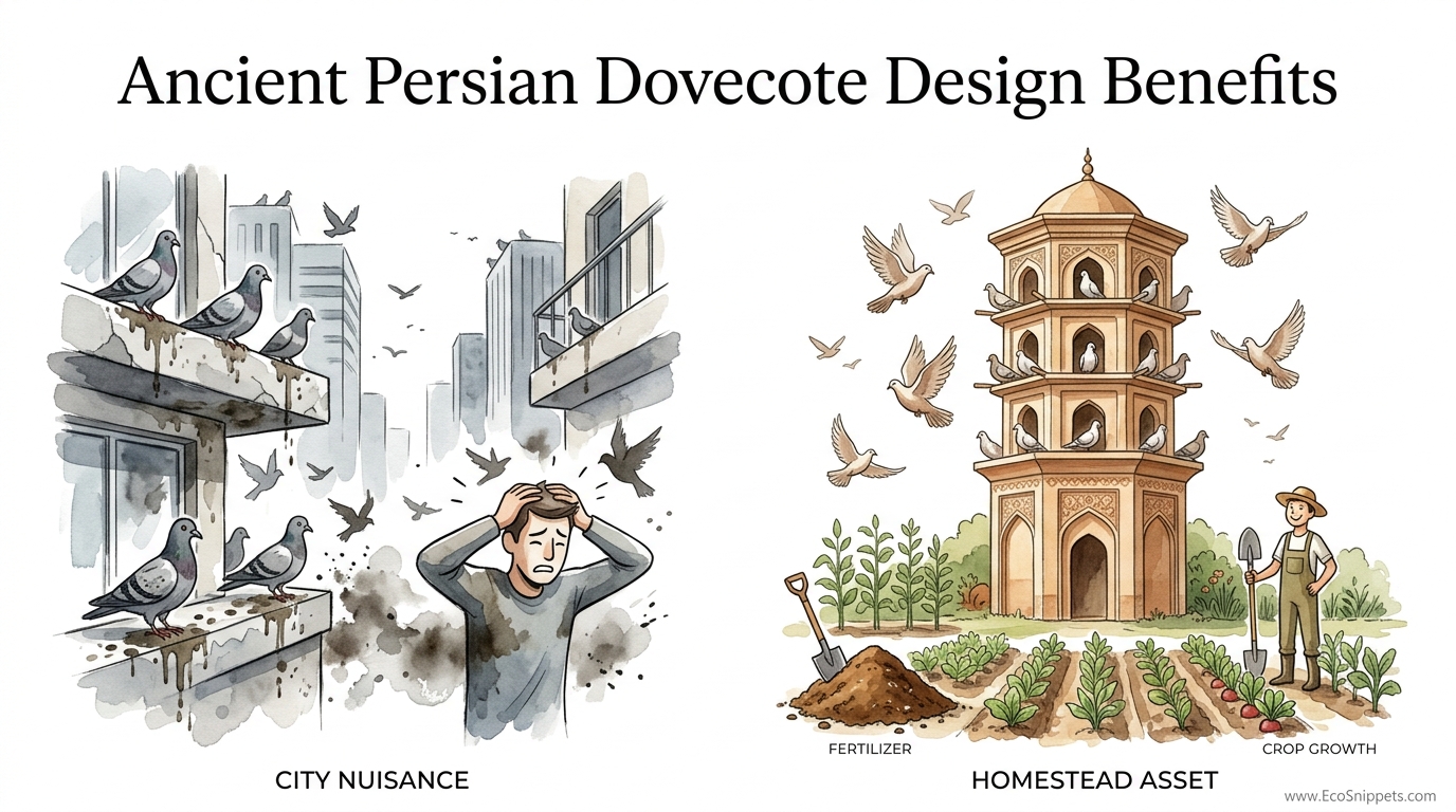 Ancient Persian Dovecote Design Benefits