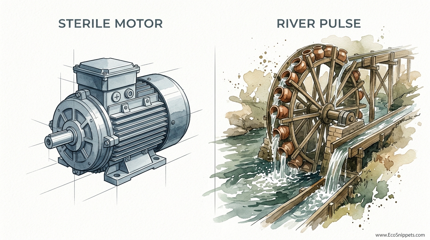 Ancient Roman Noria Water Wheel