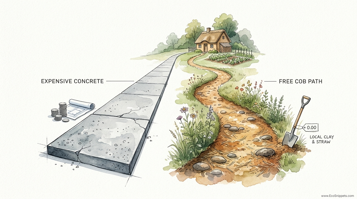 DIY Cob Garden Paths For Homesteads