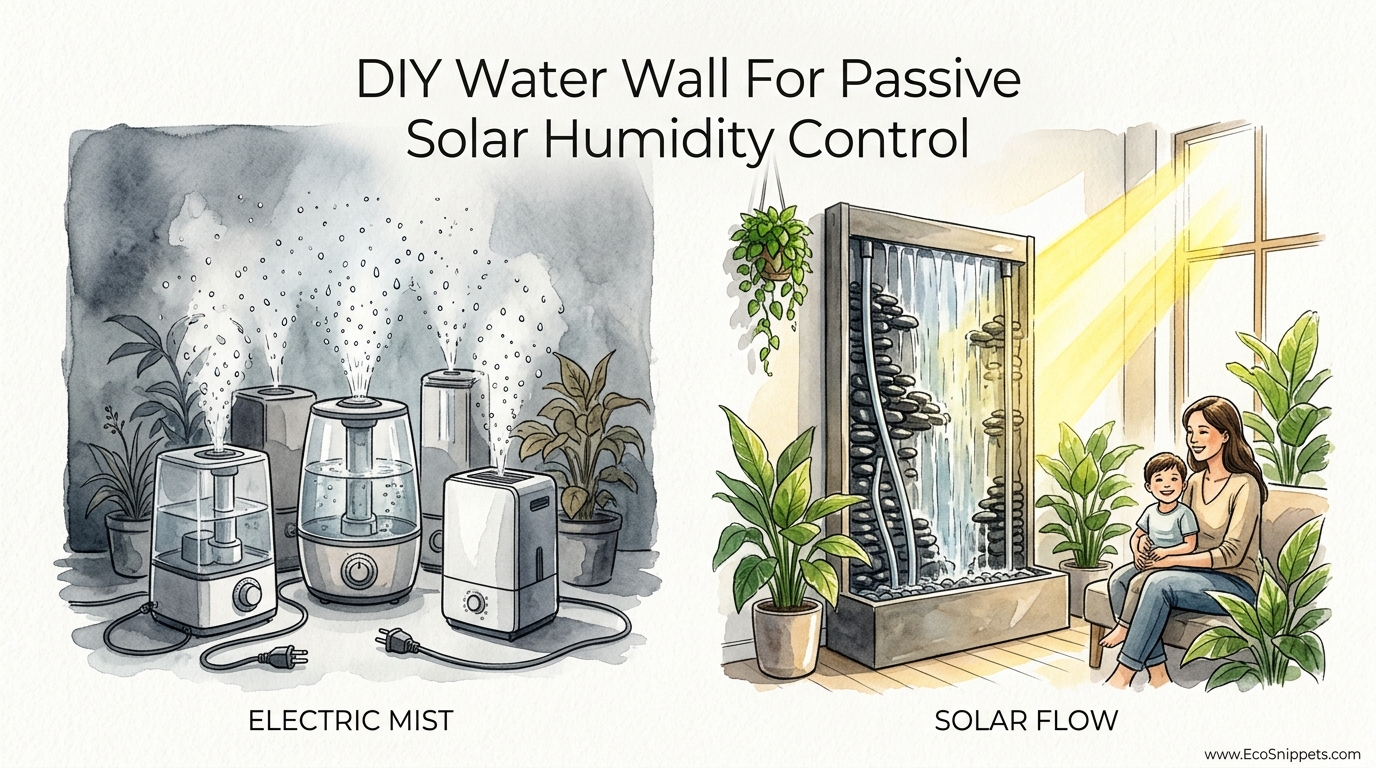 DIY Water Wall For Passive Solar Humidity Control