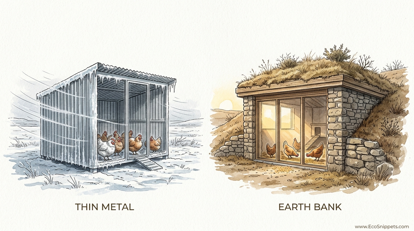 Earth Sheltered Chicken Coop Design