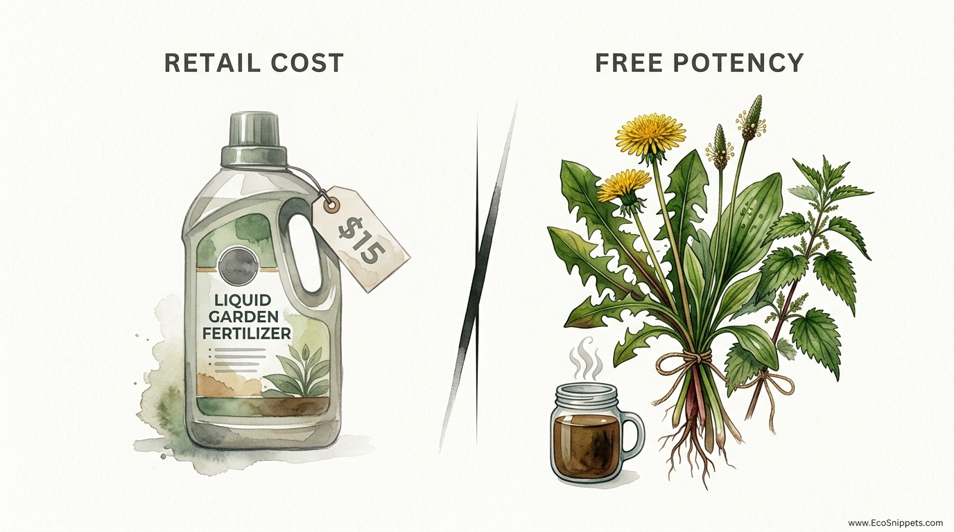 Free Garden Fertilizer From Backyard Weeds