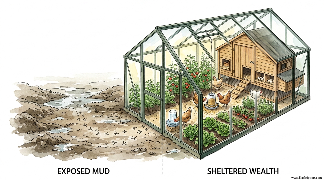 Greenhouse Chicken Run Benefits