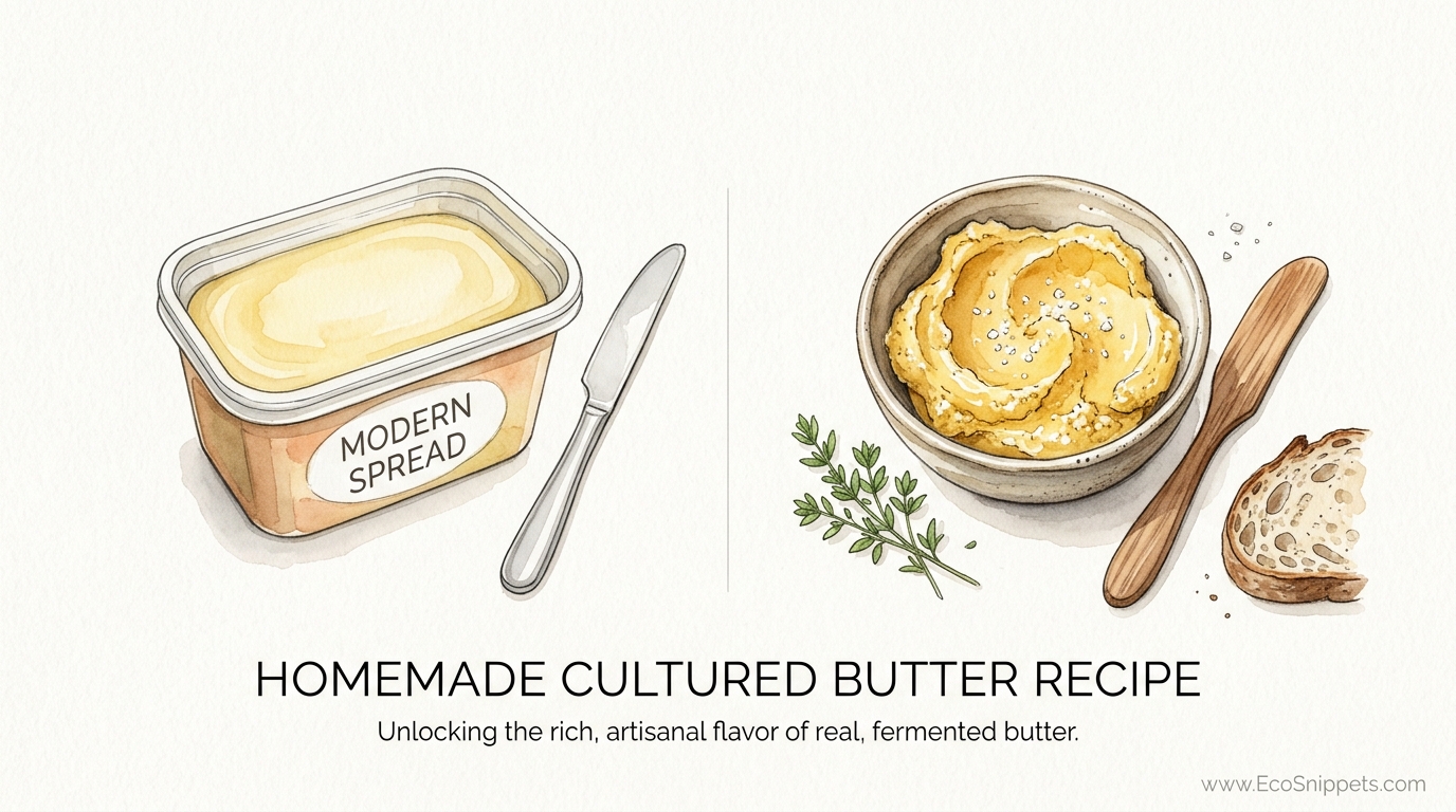 Homemade Cultured Butter Recipe