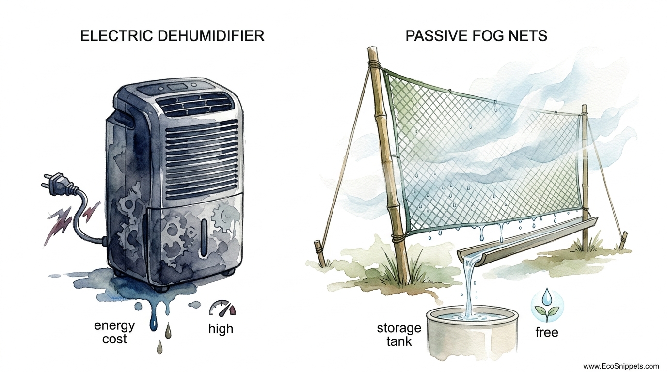 How To Build A Fog Collector For Free Water