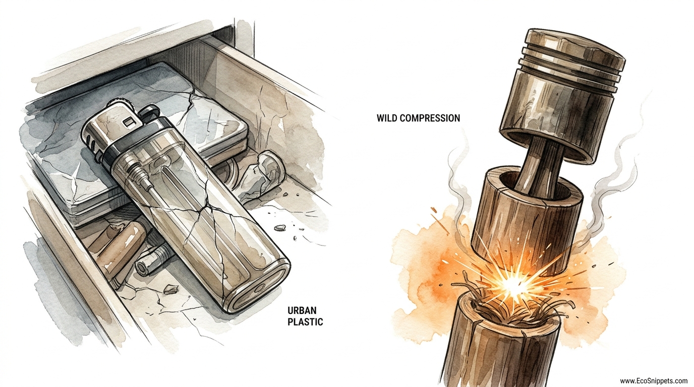 How To Start A Fire Using Air Compression