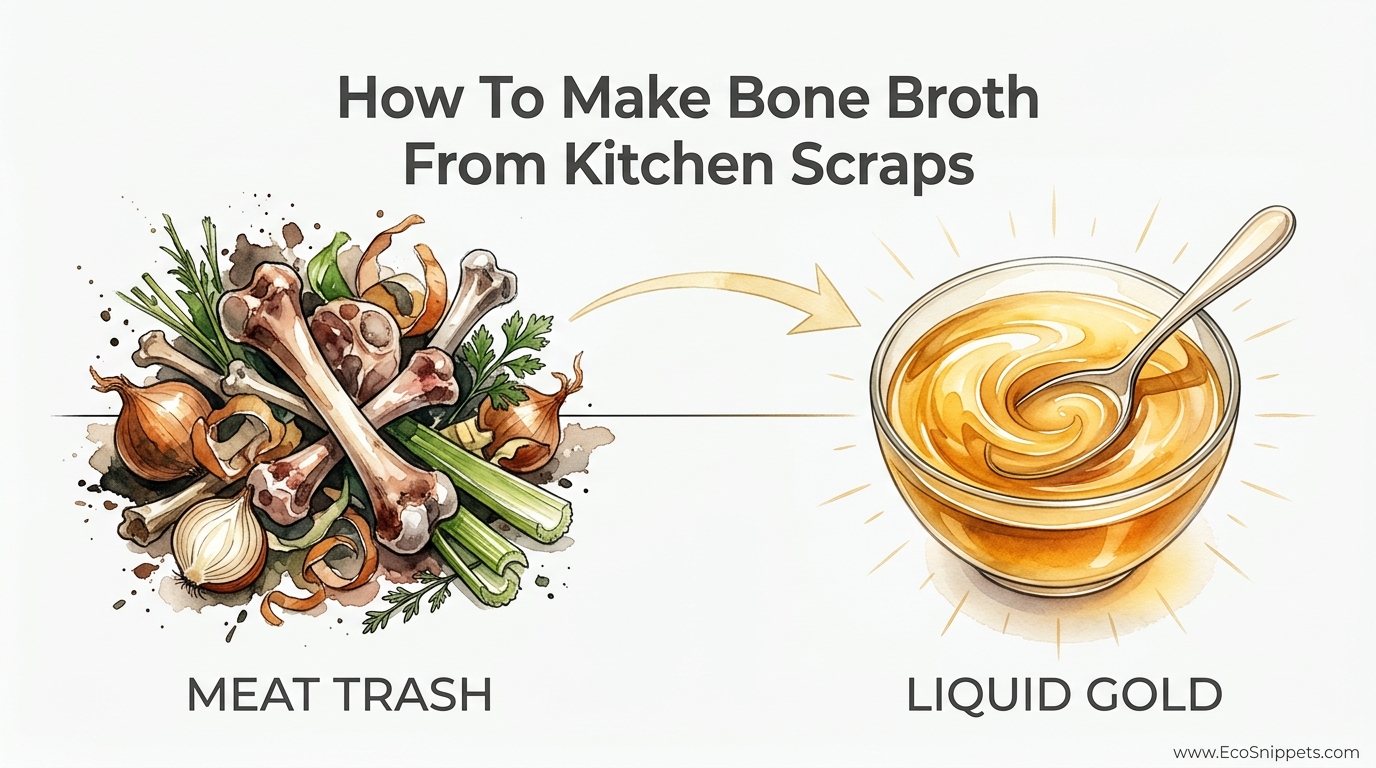 How To Make Bone Broth From Kitchen Scraps