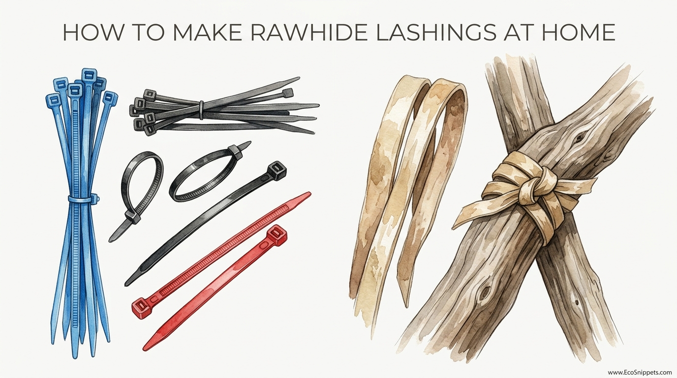 How To Make Rawhide Lashings At Home
