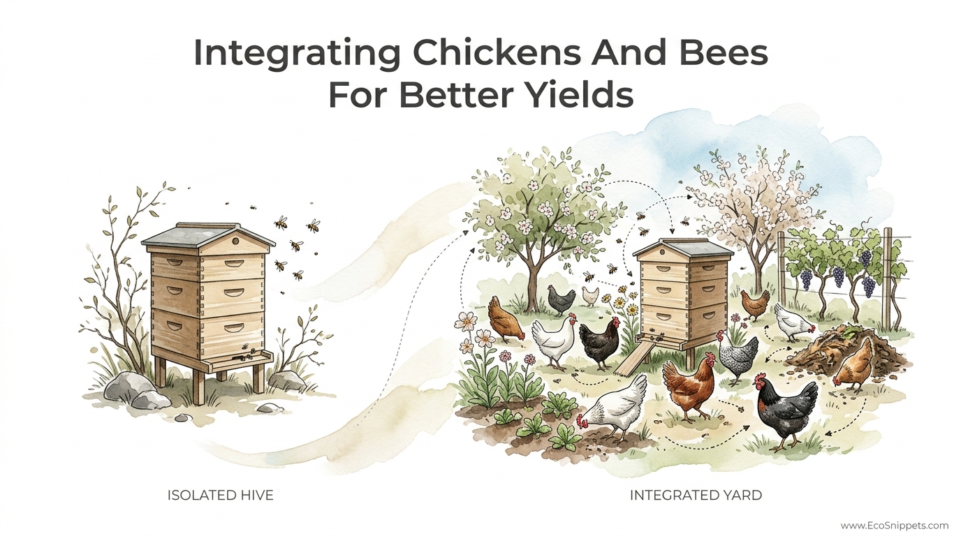 Integrating Chickens And Bees For Better Yields