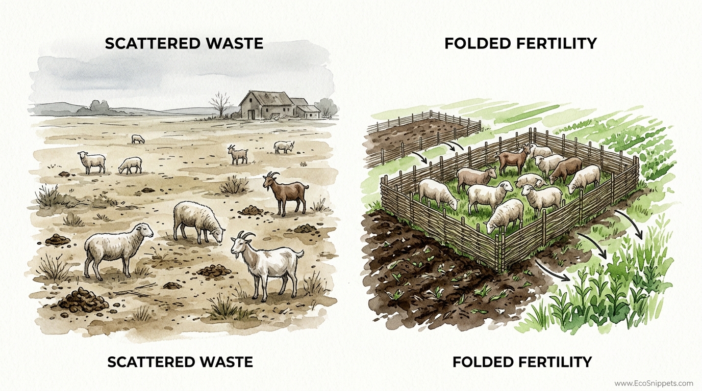 Medieval Livestock Folding Technique For Soil Fertility