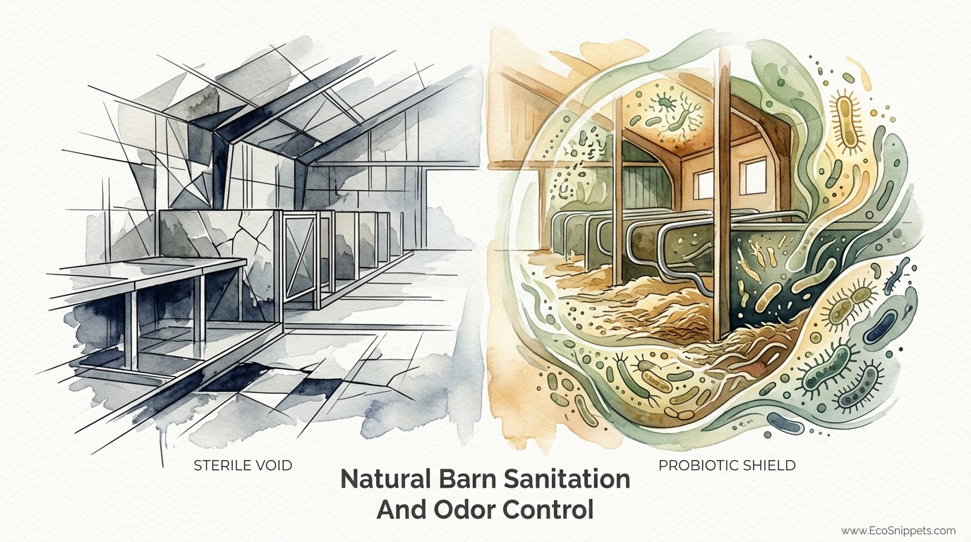 Natural Barn Sanitation And Odor Control