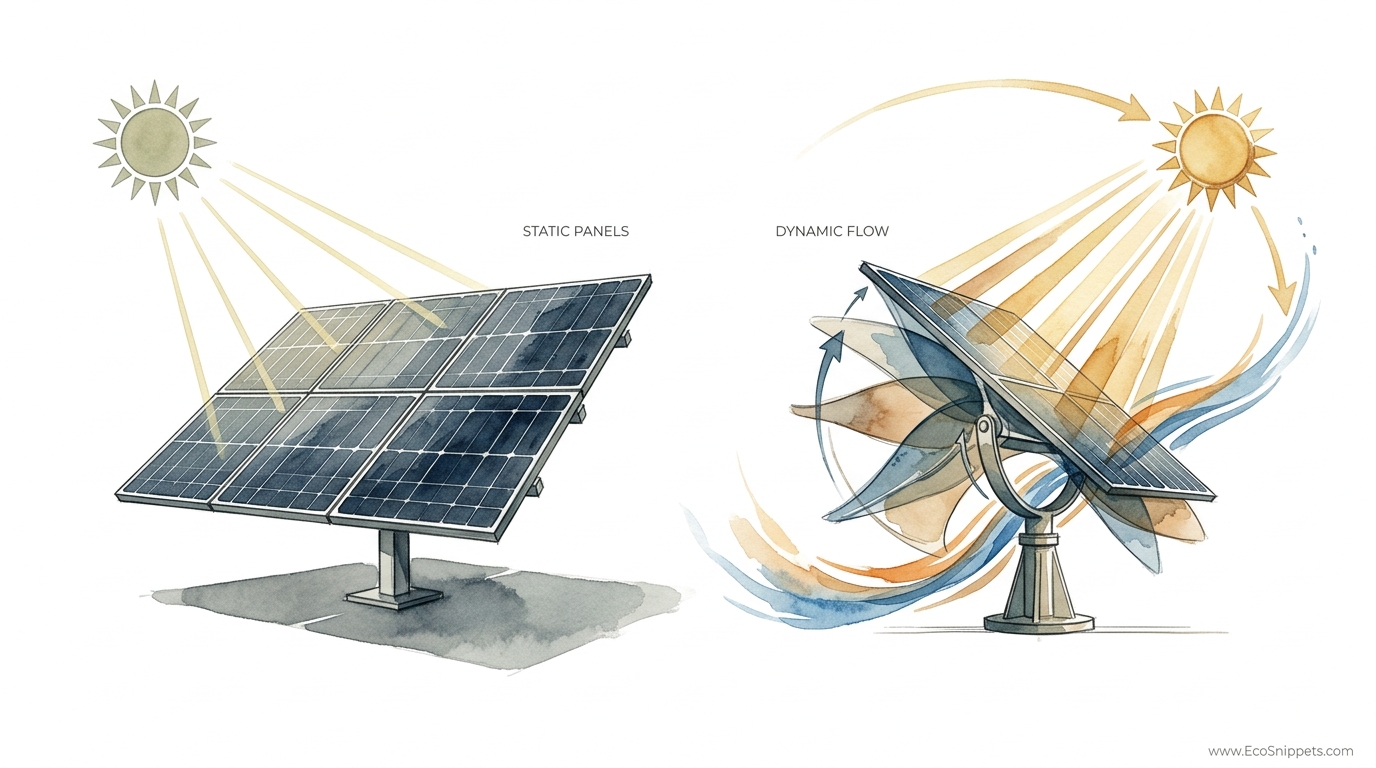 Passive Solar Tracking Without Electronics