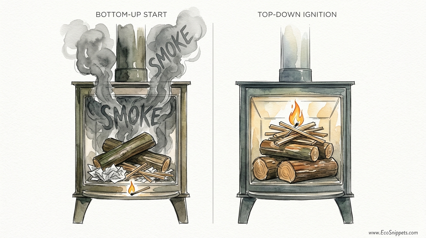 How To Light A Wood Stove Without Smoke