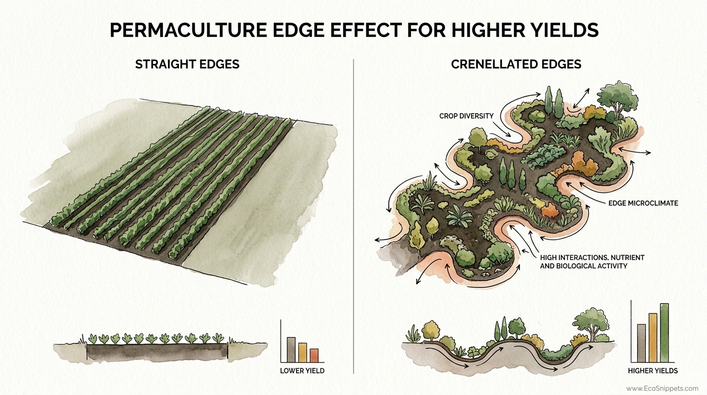 Permaculture Edge Effect For Higher Yields