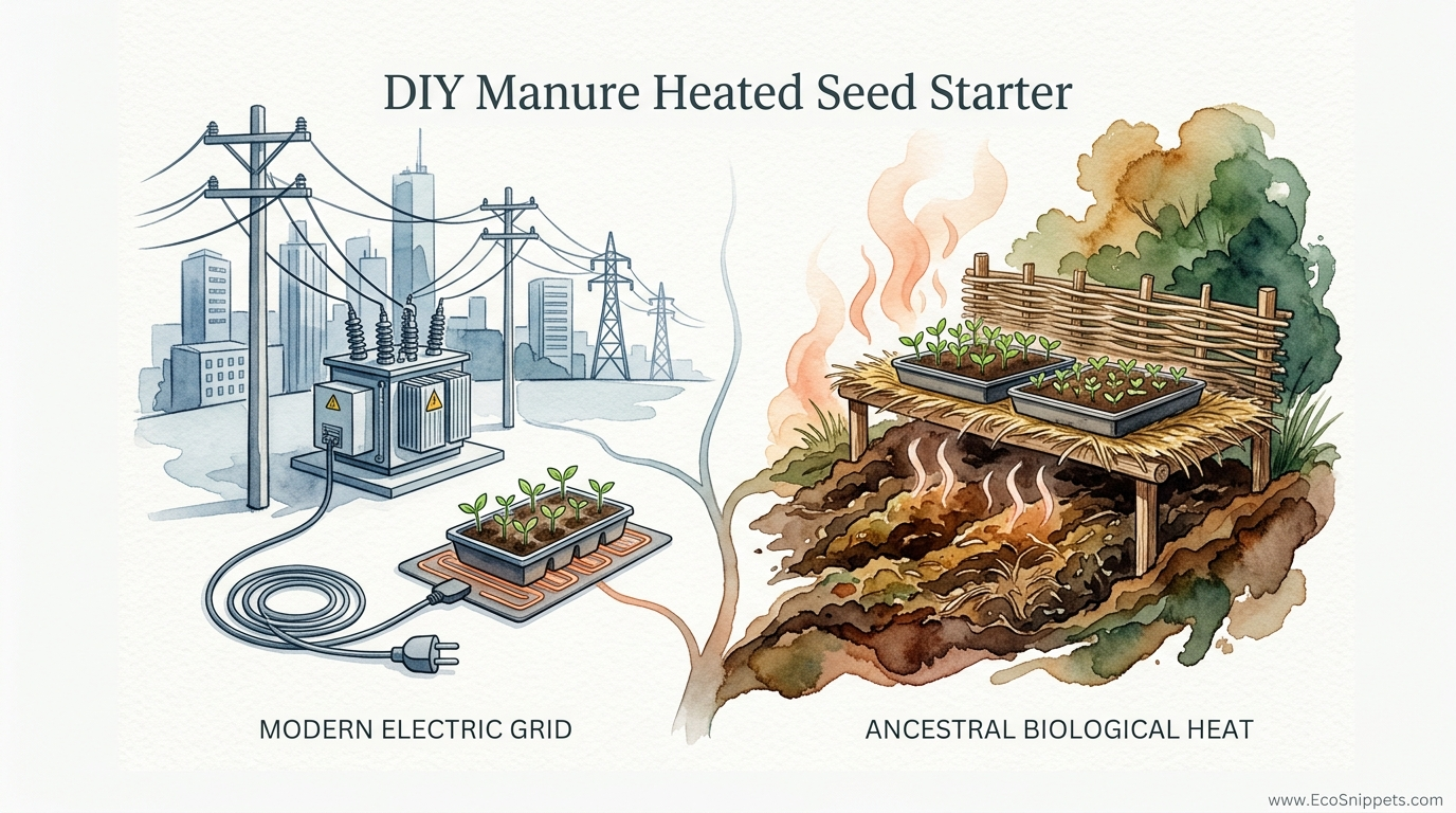 DIY Manure Heated Seed Starter