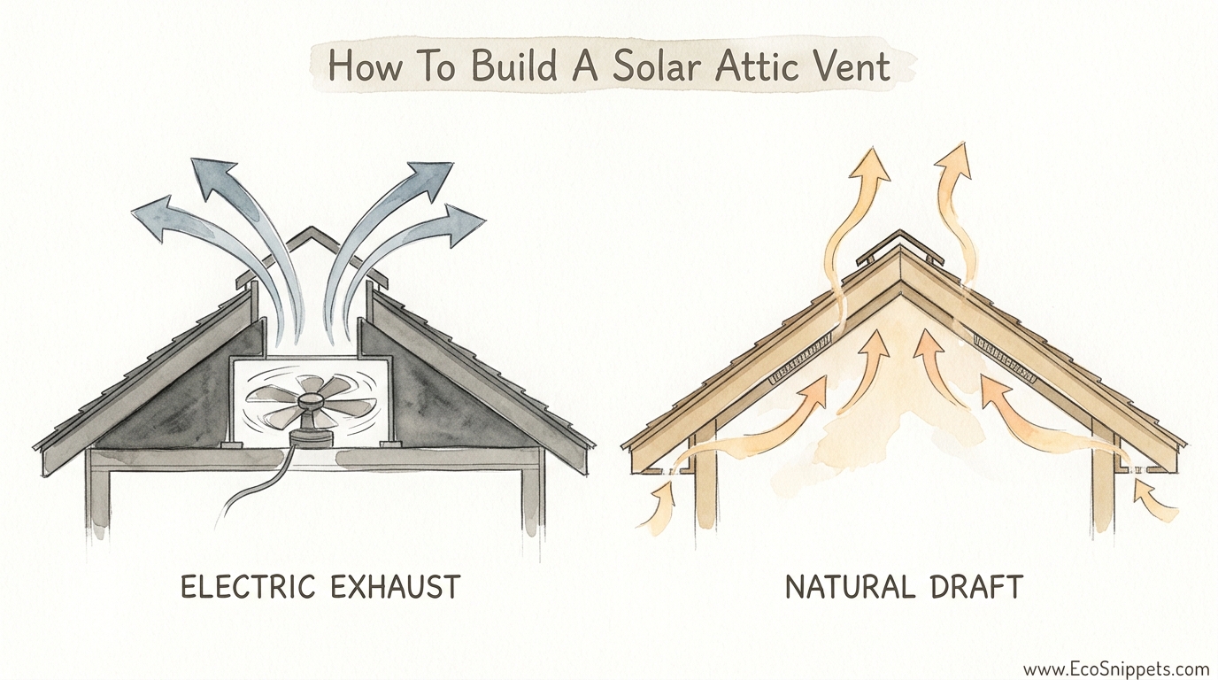 How To Build A Solar Attic Vent