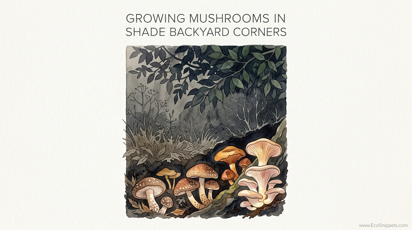 Growing Mushrooms In Deep Shade Backyard Corners